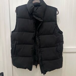 Oversized puffer vest